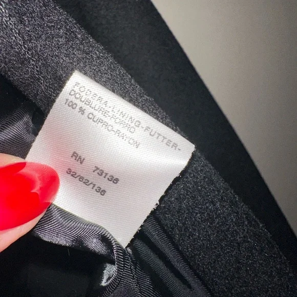 Max Mara Pure Cashmere Black Blazer Jacket size 6 - Picture 4 of 6